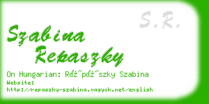 szabina repaszky business card